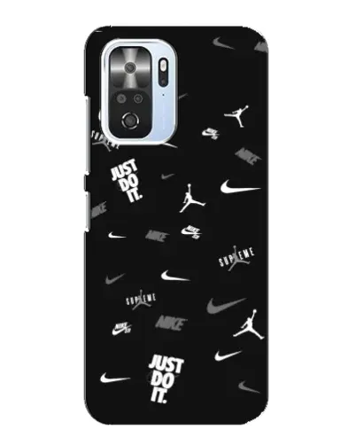 Чехол для Xiaomi POCO F3 с картинкой «Nike Black Pattern» Чехол для Xiaomi POCO F3 с картинкой «Nike Black Pattern»