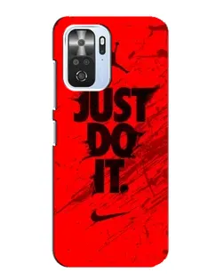 Чехол для Xiaomi POCO F3 с картинкой «Nike Just Do It»