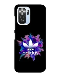 Чехол для Xiaomi POCO F3 с картинкой «Взрыв красок Adidas»