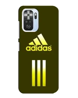 Чехол для Xiaomi POCO F3 с картинкой «Оливковый градиент Adidas»