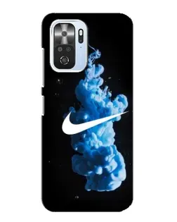 Чохол для Xiaomi POCO F3 з картинкою «Nike та синій дим» Чохол для Xiaomi POCO F3 з картинкою «Nike та синій дим»