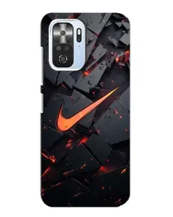Чохол для Xiaomi POCO F3 з картинкою «Nike — ефект розломів» Чохол для Xiaomi POCO F3 з картинкою «Nike — ефект розломів»