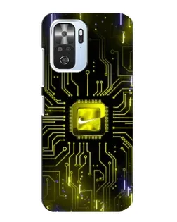 Чохол для Xiaomi POCO F3 з картинкою «Nike — золота іскра» Чохол для Xiaomi POCO F3 з картинкою «Nike — золота іскра»