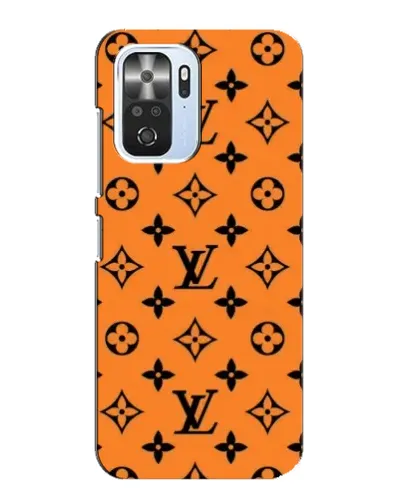 Чехол для Xiaomi POCO F3 с картинкой «Оранжевый стиль LV»