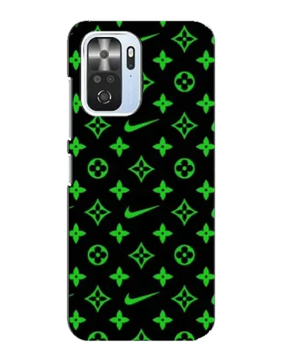 Чехол для Xiaomi POCO F3 с картинкой «Неоновый принт LV»