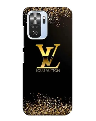 Чехол для Xiaomi POCO F3 с картинкой «LV — золотые искры»
