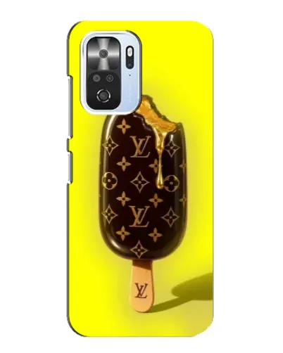Чехол для Xiaomi POCO F3 с картинкой «Мороженое от LV»