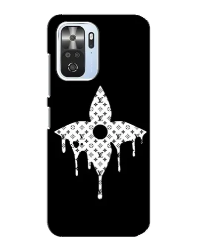 Чехол для Xiaomi POCO F3 с картинкой «Цветочная монограмма»