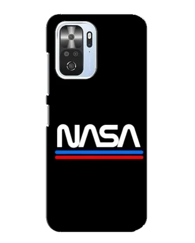 Чехол для Xiaomi POCO F3 с картинкой «NASA — классика Red Blue»