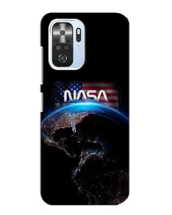 Чехол для Xiaomi POCO F3 с картинкой «Земля из космоса NASA»