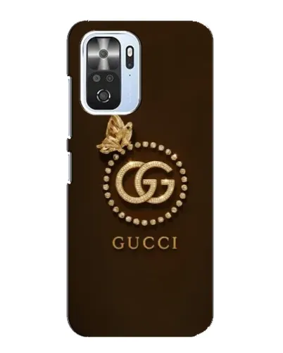 Чехол для Xiaomi POCO F3 с картинкой «Gucci — золотая бабочка»