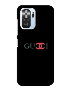 Чехол для Xiaomi POCO F3 с картинкой «Gucci — красный градиент»