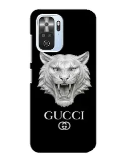 Чехол для Xiaomi POCO F3 с картинкой «Gucci — серебряный лев»