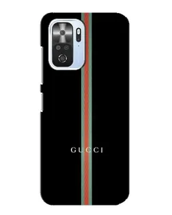 Чехол для Xiaomi POCO F3 с картинкой «Gucci — строгая линия»