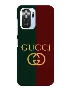 Чехол для Xiaomi POCO F3 с картинкой «Gucci — темно-зеленый градиент»