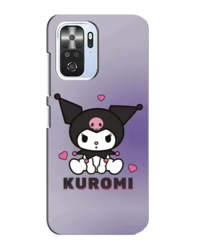 Чехол для Xiaomi POCO F3 с картинкой «Kuromi — фиолетовый арт»
