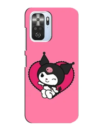 Чехол для Xiaomi POCO F3 с картинкой «Kuromi — любовь в сердце»