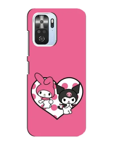 Чехол для Xiaomi POCO F3 с картинкой «Kuromi и My Melody»