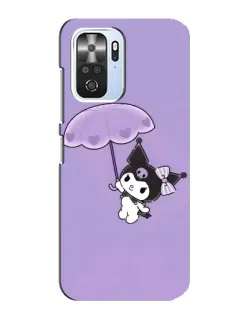 Чехол для Xiaomi POCO F3 с картинкой «Kuromi с зонтиком»