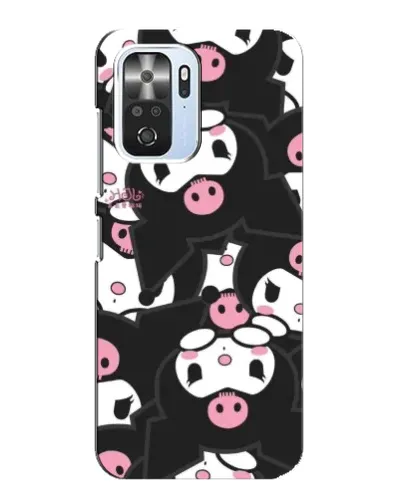 Чехол для Xiaomi POCO F3 с картинкой «Паттерн голов Куроми»