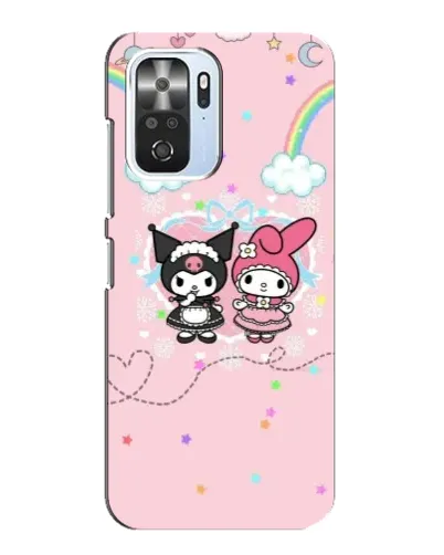 Чехол для Xiaomi POCO F3 с картинкой «My Melody и Kuromi»