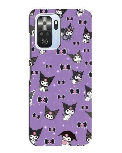 Чехол для Xiaomi POCO F3 с картинкой «Kuromi — паттерн»