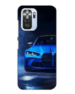 Чехол для Xiaomi POCO F3 с картинкой «Голубая BMW M4» Чехол для Xiaomi POCO F3 с картинкой «Голубая BMW M4»