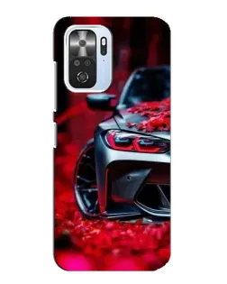 Чехол для Xiaomi POCO F3 с картинкой «Спортивная BMW и цветы» Чехол для Xiaomi POCO F3 с картинкой «Спортивная BMW и цветы»