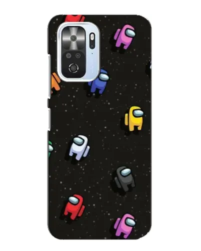 Чехол для Xiaomi POCO F3 с картинкой «Космический паттерн Among Us»