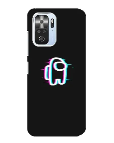Чехол для Xiaomi POCO F3 с картинкой «Among Us неон»
