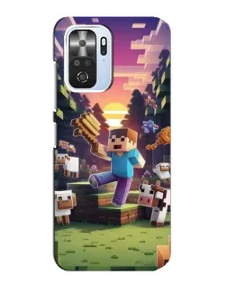 Чехол для Xiaomi POCO F3 с картинкой «Стив на ферме» Чехол для Xiaomi POCO F3 с картинкой «Стив на ферме»