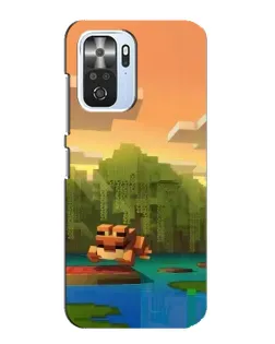 Чехол для Xiaomi POCO F3 с картинкой «Майнкрафт закат солнца» Чехол для Xiaomi POCO F3 с картинкой «Майнкрафт закат солнца»