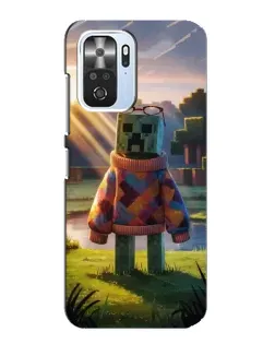 Чехол для Xiaomi POCO F3 с картинкой «Крипер в свитере» Чехол для Xiaomi POCO F3 с картинкой «Крипер в свитере»
