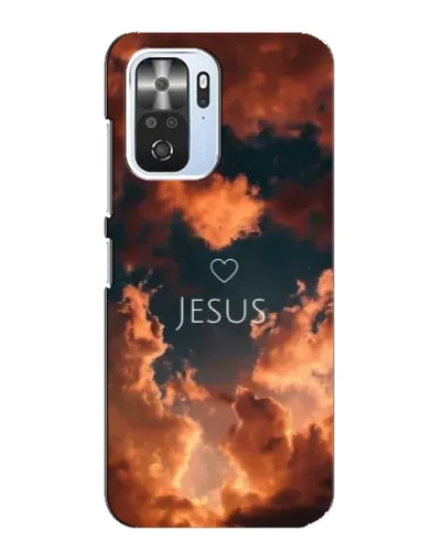 Чехол для Xiaomi POCO F3 с картинкой «Сияние Имени Jesus»