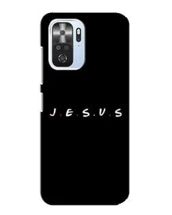 Чехол для Xiaomi POCO F3 с картинкой «Точки веры J.E.S.U.S.»