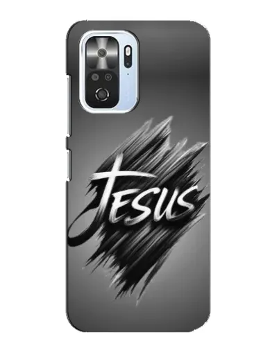 Чехол для Xiaomi POCO F3 с картинкой «Надпись Jesus Graffiti»