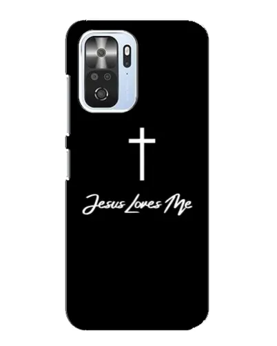 Чехол для Xiaomi POCO F3 с картинкой «Иисус любит тебя»