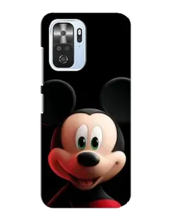 Чехол для Xiaomi POCO F3 с картинкой «Улыбающийся Микки Маус»
