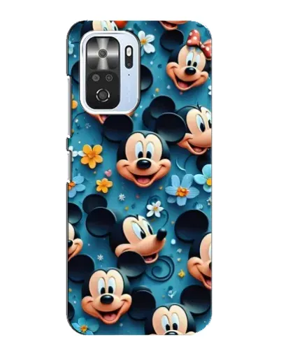 Чехол для Xiaomi POCO F3 с картинкой «Паттерн Микки и Минни»