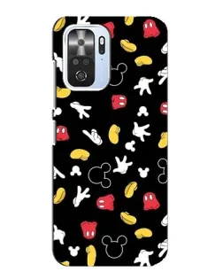 Чехол для Xiaomi POCO F3 с картинкой «Графический принт лапок»