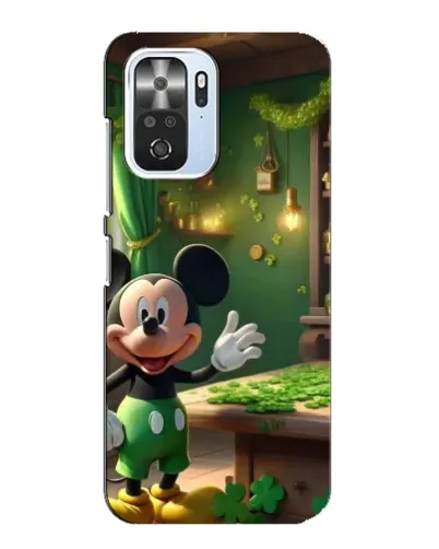 Чехол для Xiaomi POCO F3 с картинкой «Микки в мастерской»