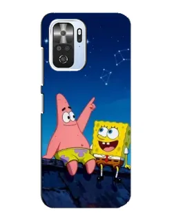 Чехол для Xiaomi POCO F3 с картинкой «Губка Боб и Патрик ночью» Чехол для Xiaomi POCO F3 с картинкой «Губка Боб и Патрик ночью»