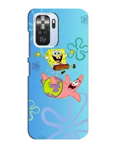 Чехол для Xiaomi POCO F3 с картинкой «Спанч Боб и Патрик»