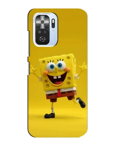 Чехол для Xiaomi POCO F3 с картинкой «Позитивный Губка Боб»