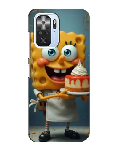 Чехол для Xiaomi POCO F3 с картинкой «Повар Спанч Боб»