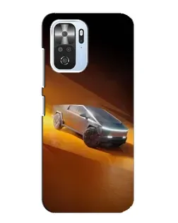 Чохол для Xiaomi POCO F3 з картинкою «Cybertruck у пустелі»