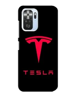Чохол для Xiaomi POCO F3 з картинкою «Tesla Red Logo»