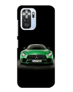 Чехол для Xiaomi POCO F3 с картинкой «Mercedes — неоновый лого»