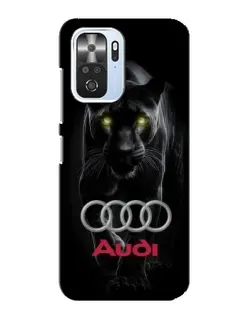 Чехол для Xiaomi POCO F3 с картинкой «Пантера и Audi»