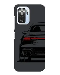 Чехол для Xiaomi POCO F3 с картинкой «Задняя часть Audi — арт»